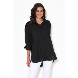 Black Linen Shirt